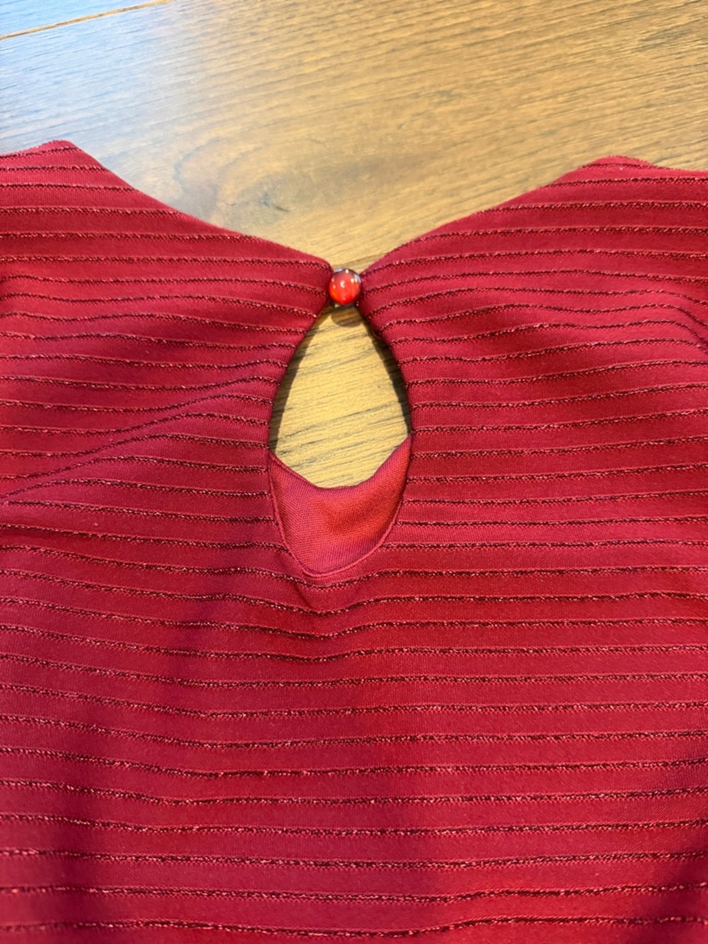 Ava + Yelly Girls' Maroon Long-Sleeve Ruffle Hem Dress Size 12 - C11-206 - Picture 9 of 9